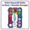 Colori Acquerelli Giotto 24 pastiglie ø 30 mm + Pennello OMAGGIO