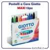 Colori Pastelli A Cera Maxi Giotto Fila 12Pz Ø 11