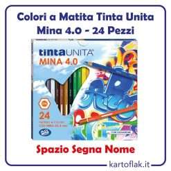 Pastelli Colori a Legno Matita Tinta Unita 24 pezzi 41459