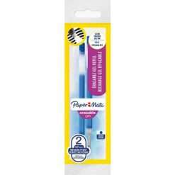Refill  Paper Mate Erasable Gel 0,7mm Blu (confezione 2 pezzi)