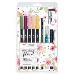 Tombow Set Acquerello Dual Brush Floral by Mayandberry