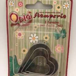 Formine Biscotti Cuore 3 misure Hobbistica- cake design