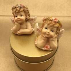 Bomboniera Comunione Battesimo Cresima Angioletto Mezzo Busto Stock 10 pezzi