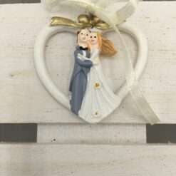 Bomboniera Matrimonio Segnaposto Cuore Sposi STOCK 53 PZ