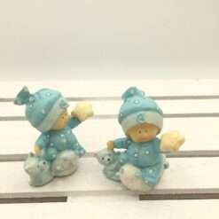 Bomboniera Nascita Bimbo Orsetto Azzurro STOCK 15 PZ