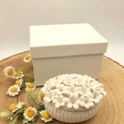 Scatola in Porcellana con Margherite 9x5,5 Margot - Articolo da Regalo, Home Design