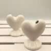 Bomboniera Matrimonio Segnaposto Cuore Bianco Porcellana