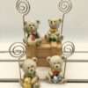 Bomboniera Nascita Compleanno Orso Orsetto Clip Stock 12 Pezzi