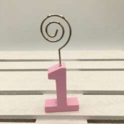 Bomboniera Primo Compleanno N°1 Rosa  Clip STOCK 10 PZ