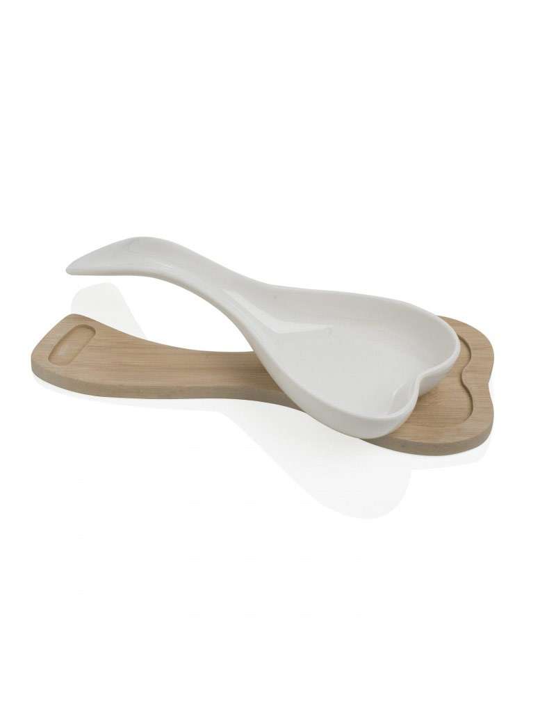 54613-POGGIAMESTOLO-CUORE-IN-PORCELLANA-BIANCA-CON-SUPPORTO-IN-BAMBOO-NATURALE