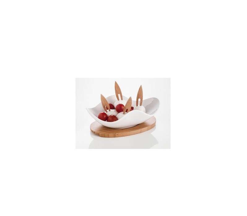 55443-ANTIPASTIERA-NUVOLA-IN-PORCELLANA-BIANCA-CON-SUPPORTO-E-CON-4-FORCHETTINE-IN-BAMBOO-(1)