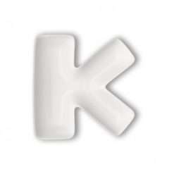 Lettera K in Porcellana Brandani - Articolo da Regalo, Home Design