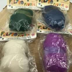 STOCK 7 PZ Gomitolo Feltro Lana Merinos 20 g Colorati