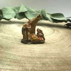 Sacra Famiglia in Miniatura 3,5x4 con Stella Cometa