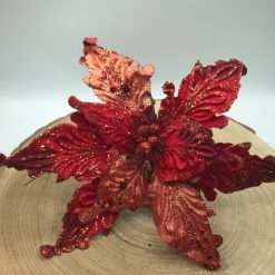 STOCK 5 Stelle di Natale Rosse in Tessuto Decorazione Natalizia o Home Decor