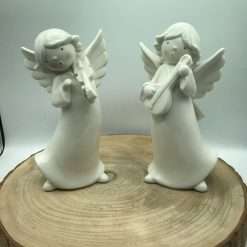 Angelo con Strumento Musicale in Porcellana - Articolo da Regalo, Home Design
