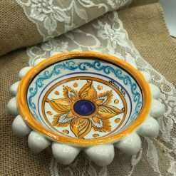 Bomboniera Matrimonio Ciotola in Ceramica, Decoro Maiolica - Nonna Rosa