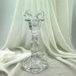 Bomboniera Matrimonio Candelabro in Vetro con Petali in Cristallo - Deboracarlucci Collezione 2023