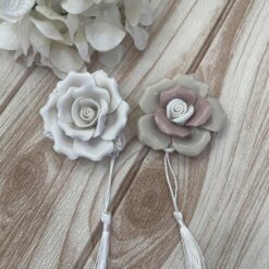 STOCK 6 PEZZI Appendino Calamita Fiore in Porcellana, Le Stelle - Articolo da Regalo, Home Design