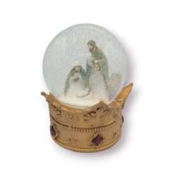 Ampolla con Sacra Famiglia - Collezione Natale Le Stelle