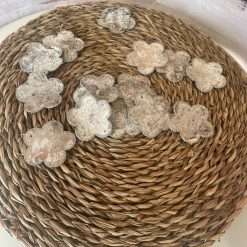 STOCK 14 Pz Addobbo Natalizio Fiori in Corteccia