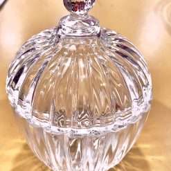 STOCK 4 PZ Scatolina Tonda in Vetro - Bomboniera Matrimonio