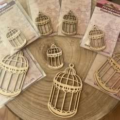 Stock 8 Pezzi Sagoma Gabbietta Stamperia