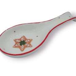 Poggiamestolo Natalizio in Ceramica - Collezione Natale Le Stelle