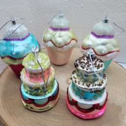 STOCK 9 Appendini Dolcetti di Natale con Glitter