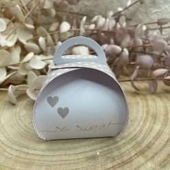 Set 20 Scatoline Porta Confetti Tortora Pois Bianchi Fai Da Te DIY