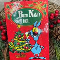 Biglietto Auguri di Natale Lupo Alberto