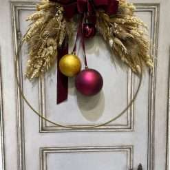 Dietroporta con Fiocco e Spighe - Decorazioni Natalizie