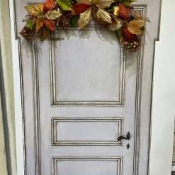 Dietroporta con Fiori, Foglie e Pere - Decorazioni Natalizie