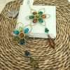 Pendaglio Fiore Dorato con Strass - Decorazioni Natalizie