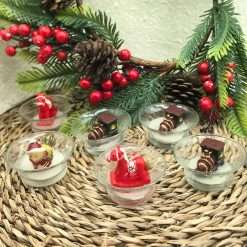 Set 6 Candele di Natale - Decorazioni Natalizie