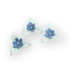 STOCK 12 PZ Bomboniera Comunione Matrimonio - Applicazione Fiore Avion in Porcellana