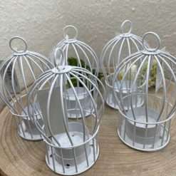STOCK 5 PZ Gabbietta Porta Tea Light - Articolo da Regalo, Home Design