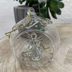 Pallina in Vetro con Angelo - Decorazioni di Natale