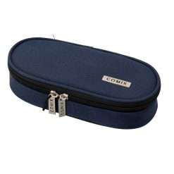 Astuccio Comix Ovale Organizzato Monocolore Blu