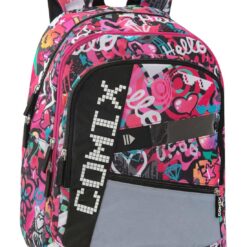 Zaino Organizzato Comix Bright Hearts Girl