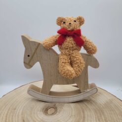 Orsetto su Cavallo a Dondolo - Decorazioni di Natale