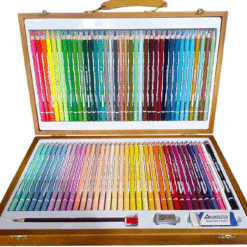 Valigetta in Legno con 36 Pastelli Classic + 36 Pastelli Pastel Tinta Unita Art