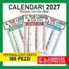100 Calendari 2027 Olandesi Personalizzati Rosso Blu Verde Stampa a Colori HD