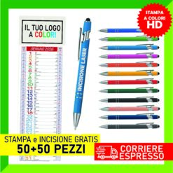 Promo Kit 50 Calendari Olandesi 2026 Mini + 50 Penne Incisione al Laser