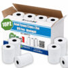 10 Rotoli Termici POS 57 mm x 35 m, Carta Termica BPA Free Omologata per Cassa e POS