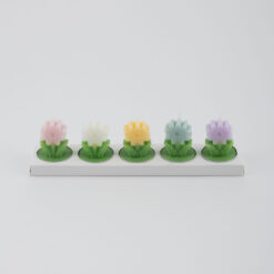 Bomboniera Nascita Battesimo Compleanno Mini Candela Margherita su Tealight - Margot