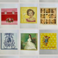 Set 36 pz Tovaglioli per Decoupage – Stile Vintage, Romantico e Artistico