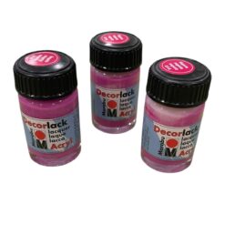 Stock 3 pz Marabu DecorLack Lacca Lucida Magenta 15ml