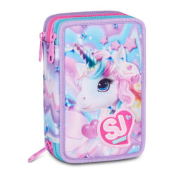 Astuccio 3 Zip 3D SJ Gang - Led Unicorn Girl