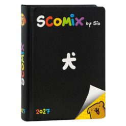 Diario Agenda Medium 16 Mesi 2026/2027 Scomix by Sio - Black